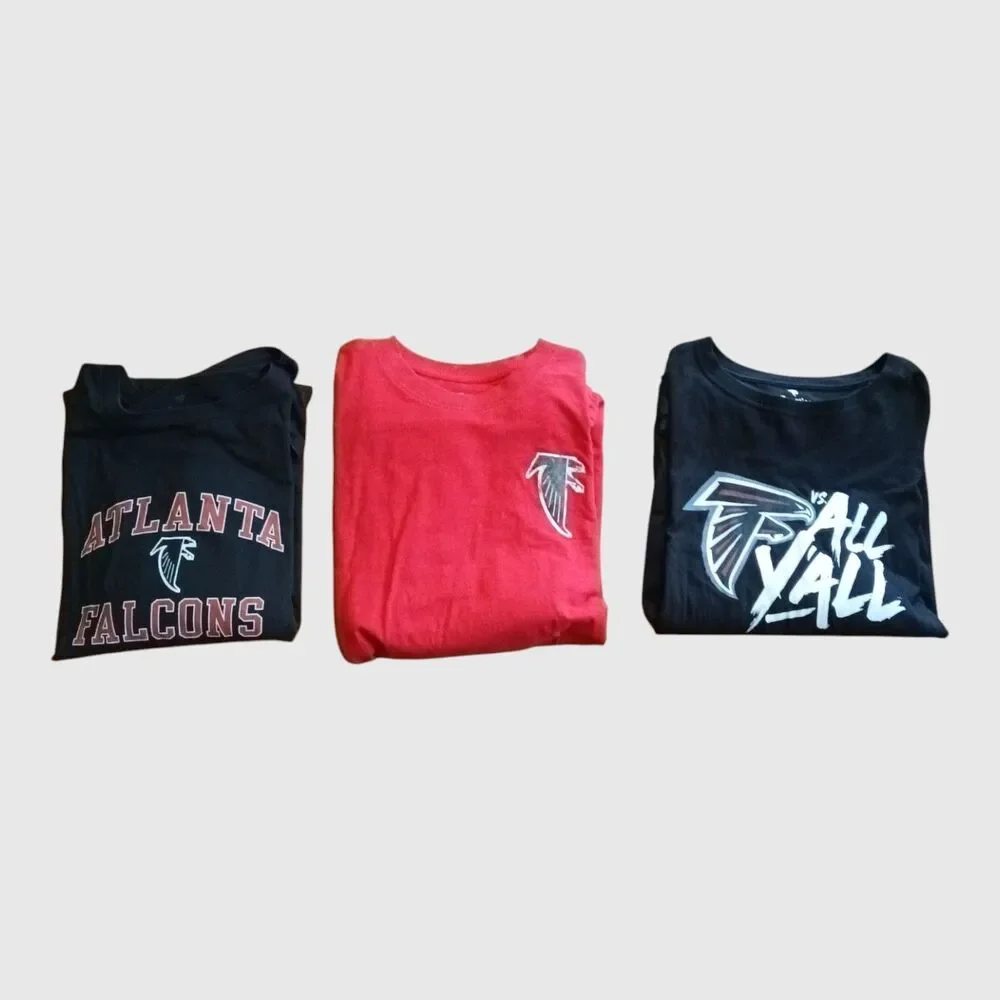 Atlanta Falcons Lot of 3 Graphic Tees by Fanatics Size 4XL